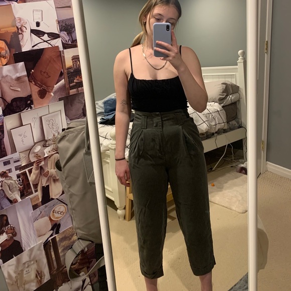 Olive green pants - Picture 1 of 5